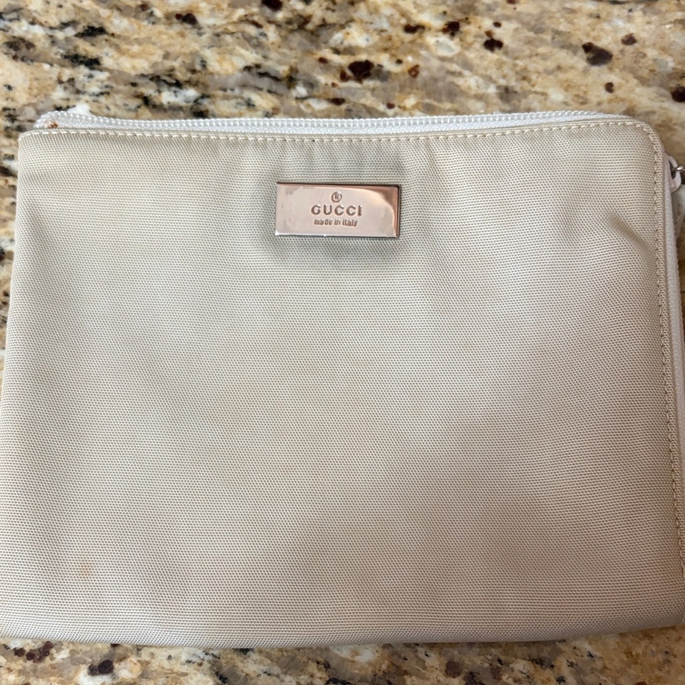Gucci Beige Cosmetic Bag